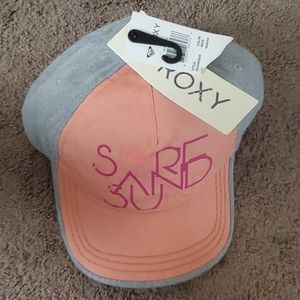 NEW W/ TAGS ROXY PINK GRAY HAT